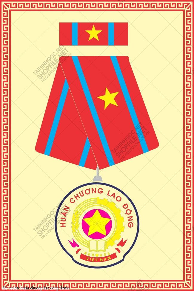 file vector huan chuong lao dong 